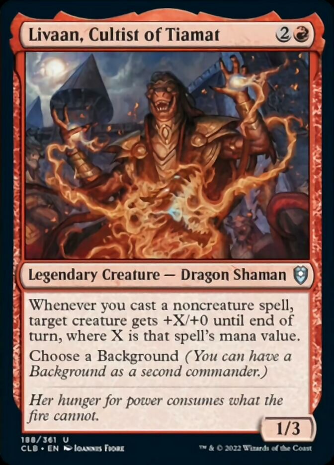 Livaan, Cultist of Tiamat [Commander Legends: Battle for Baldur's Gate] | Deep Dive Games St. Marys
