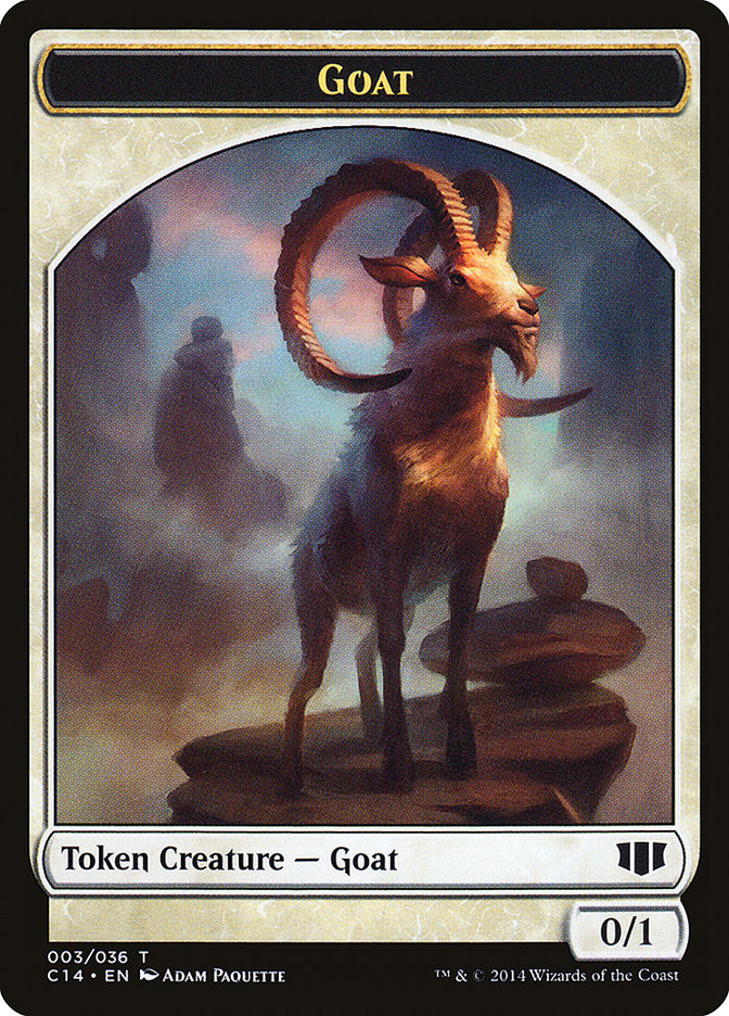 Wurm (033/036) // Goat Double-Sided Token [Commander 2014 Tokens] | Deep Dive Games St. Marys