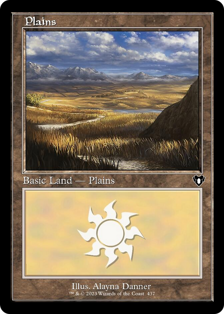 Plains (437) (Retro) [Commander Masters] | Deep Dive Games St. Marys