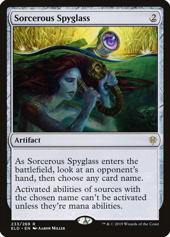 Sorcerous Spyglass [Throne of Eldraine] | Deep Dive Games St. Marys