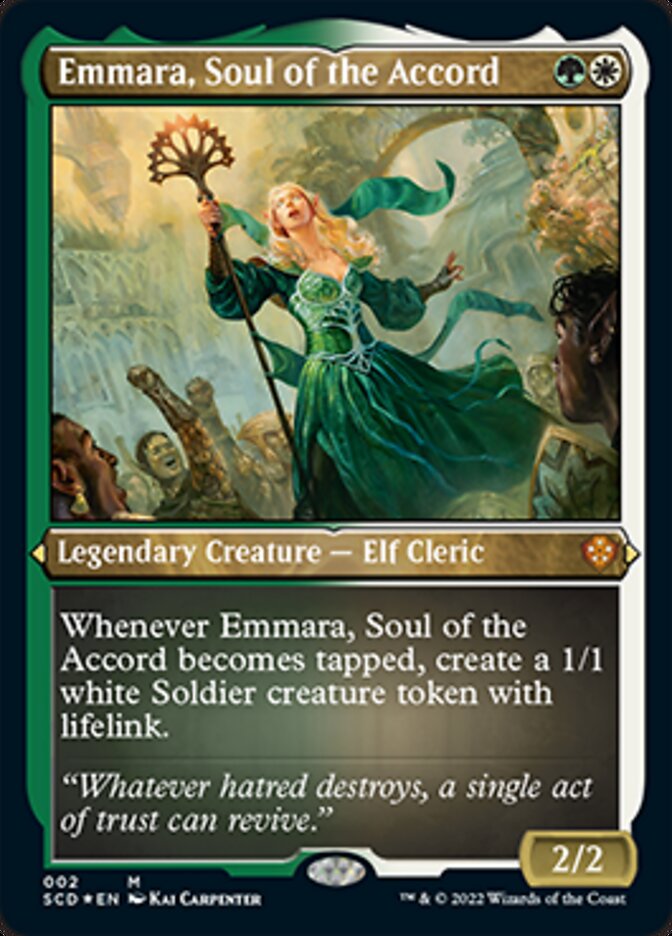 Emmara, Soul of the Accord (Foil Etched) [Starter Commander Decks] | Deep Dive Games St. Marys