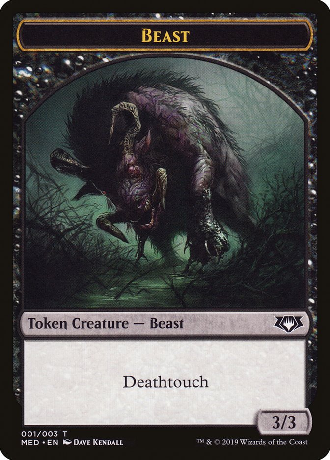 Beast Token [Mythic Edition Tokens] | Deep Dive Games St. Marys