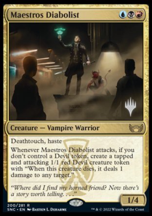 Maestros Diabolist (Promo Pack) [Streets of New Capenna Promos] | Deep Dive Games St. Marys