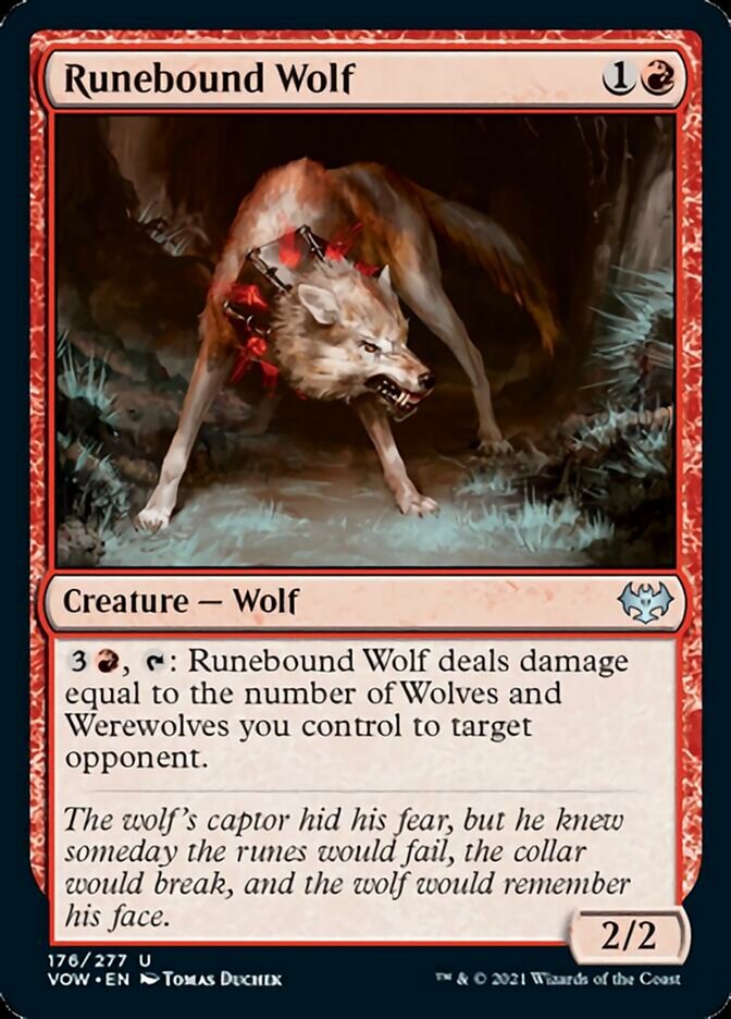 Runebound Wolf [Innistrad: Crimson Vow] | Deep Dive Games St. Marys