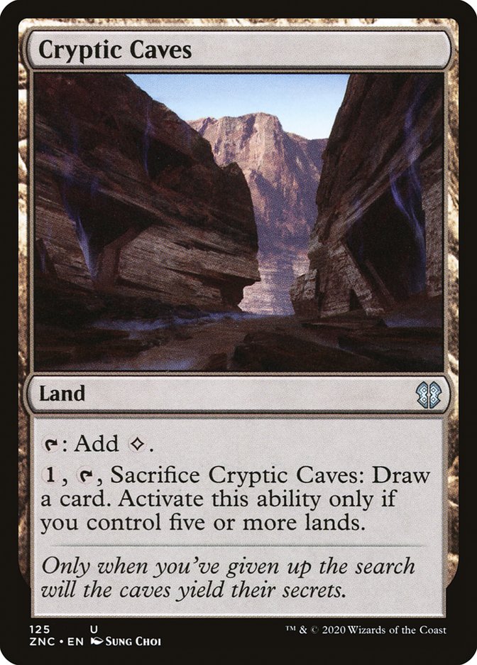 Cryptic Caves [Zendikar Rising Commander] | Deep Dive Games St. Marys