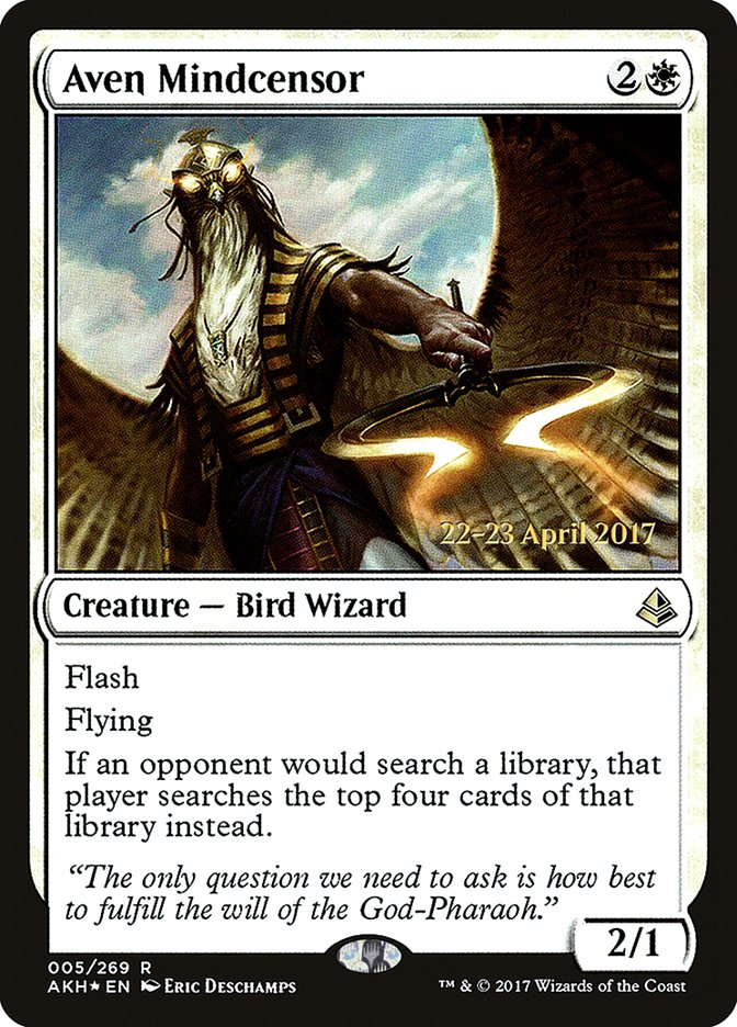 Aven Mindcensor [Amonkhet Prerelease Promos] | Deep Dive Games St. Marys