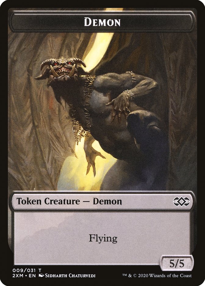 Demon Token [Double Masters Tokens] | Deep Dive Games St. Marys