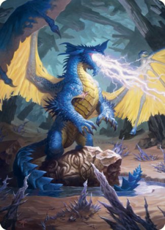 Blue Dragon Art Card [Dungeons & Dragons: Adventures in the Forgotten Realms Art Series] | Deep Dive Games St. Marys