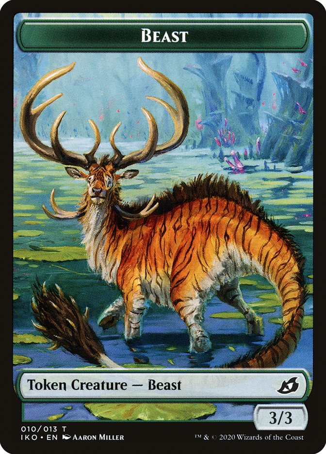 Beast Token [Ikoria: Lair of Behemoths Tokens] | Deep Dive Games St. Marys