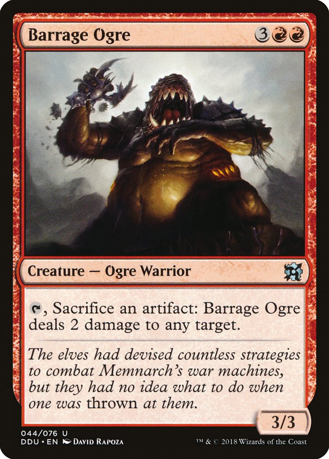 Barrage Ogre [Duel Decks: Elves vs. Inventors] | Deep Dive Games St. Marys