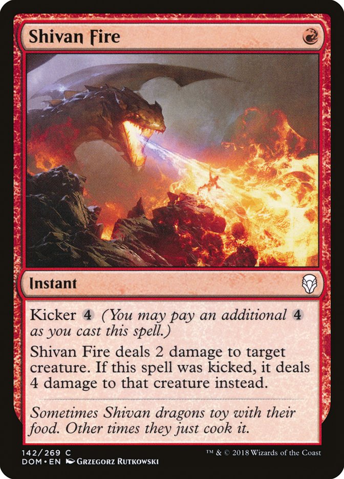Shivan Fire [Dominaria] | Deep Dive Games St. Marys