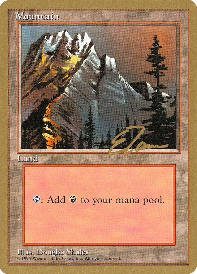 Mountain (et373) (Eric Tam) [Pro Tour Collector Set] | Deep Dive Games St. Marys