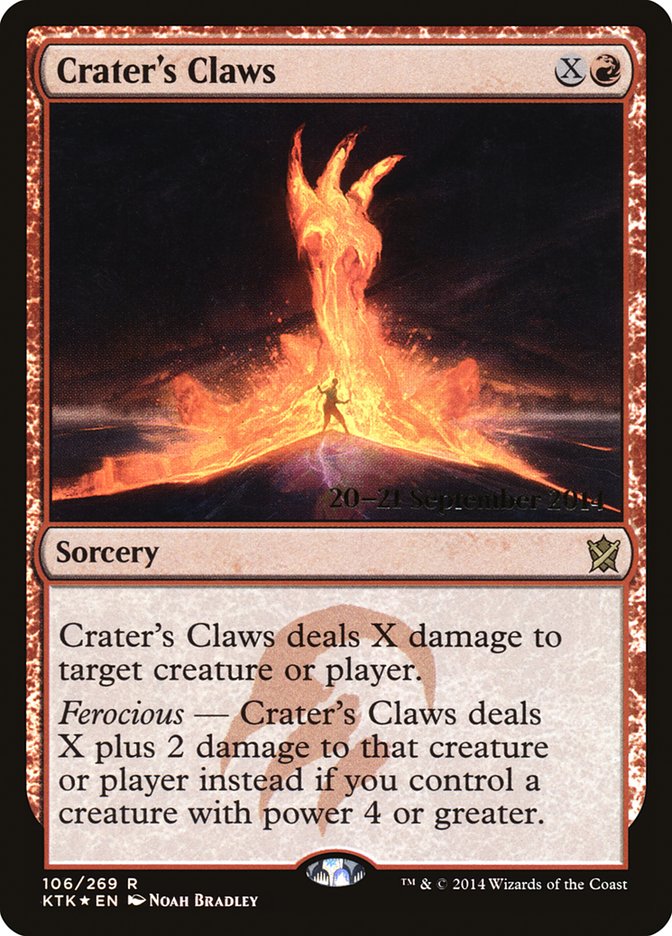 Crater's Claws [Khans of Tarkir Prerelease Promos] | Deep Dive Games St. Marys