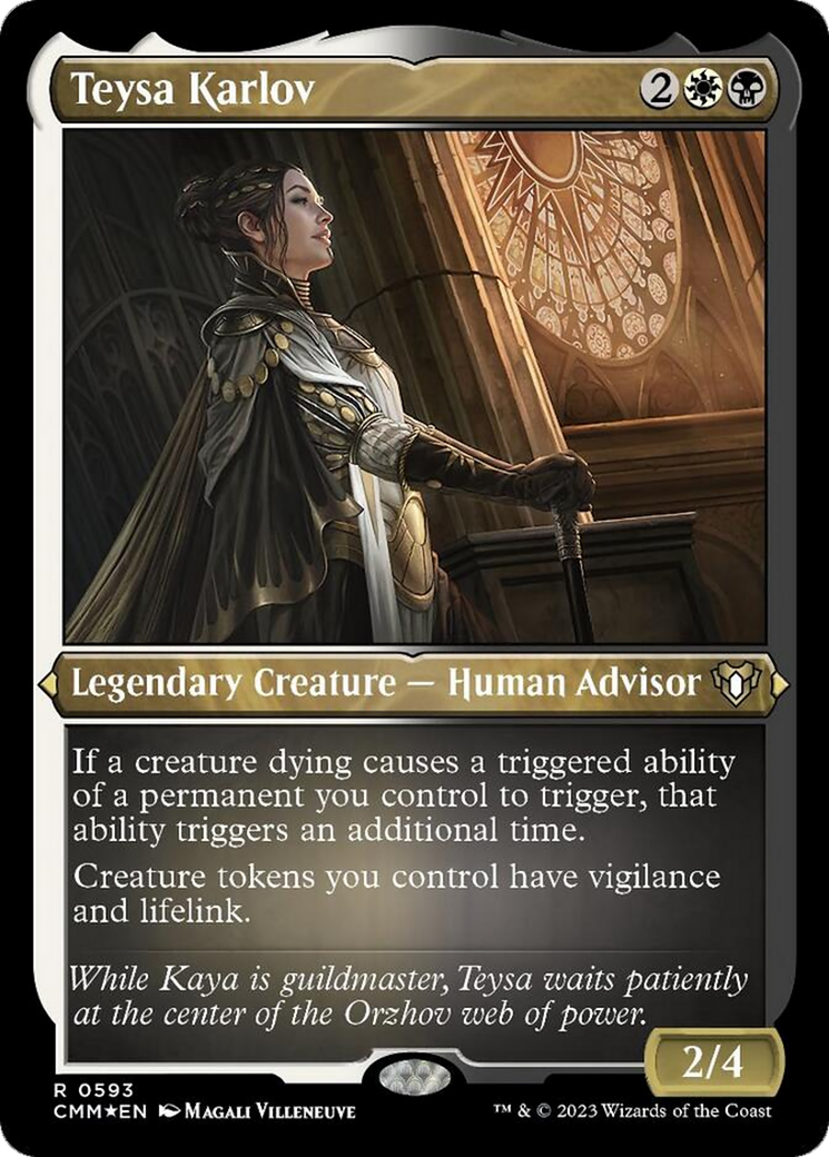 Teysa Karlov (Foil Etched) [Commander Masters] | Deep Dive Games St. Marys