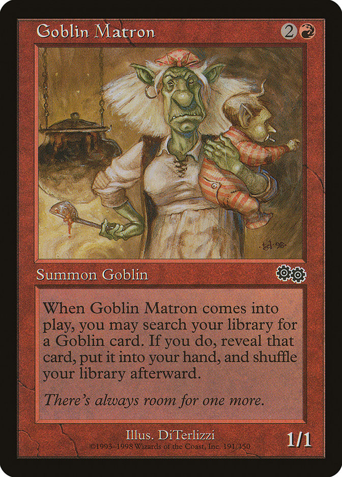 Goblin Matron [Urza's Saga] | Deep Dive Games St. Marys