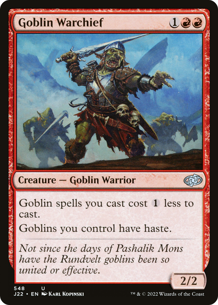 Goblin Warchief [Jumpstart 2022] | Deep Dive Games St. Marys