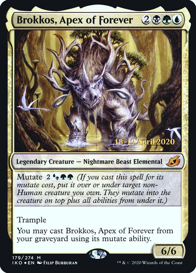 Brokkos, Apex of Forever [Ikoria: Lair of Behemoths Prerelease Promos] | Deep Dive Games St. Marys