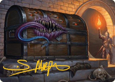 Mimic Art Card (Gold-Stamped Signature) [Dungeons & Dragons: Adventures in the Forgotten Realms Art Series] | Deep Dive Games St. Marys