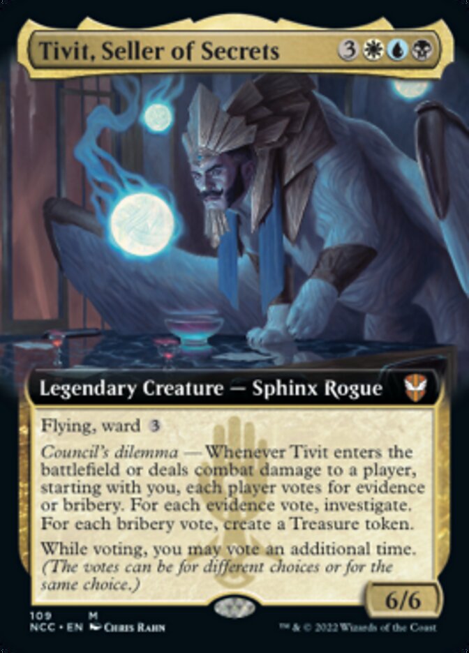 Tivit, Seller of Secrets (Extended Art) [Streets of New Capenna Commander] | Deep Dive Games St. Marys