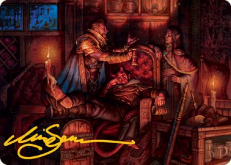 Long Rest Art Card (Gold-Stamped Signature) [Dungeons & Dragons: Adventures in the Forgotten Realms Art Series] | Deep Dive Games St. Marys