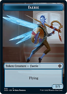 Cat Bird // Faerie Double-Sided Token [Starter Commander Decks] | Deep Dive Games St. Marys