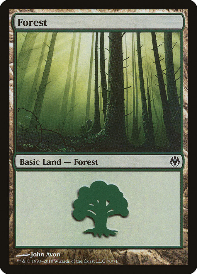 Forest (70) [Duel Decks: Phyrexia vs. the Coalition] | Deep Dive Games St. Marys