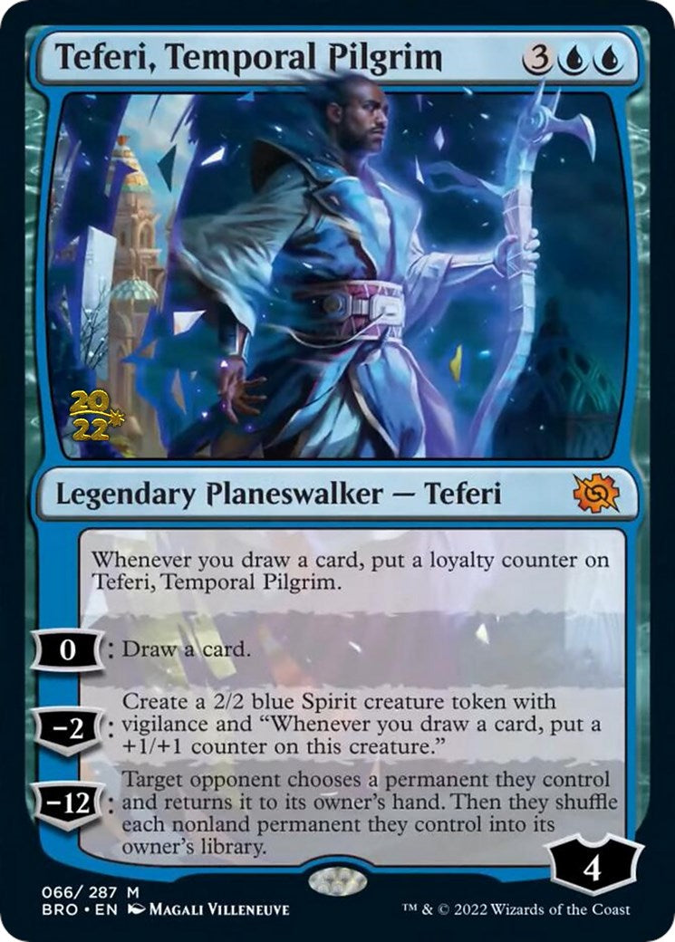 Teferi, Temporal Pilgrim [The Brothers' War Prerelease Promos] | Deep Dive Games St. Marys