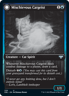 Mischievous Catgeist // Catlike Curiosity [Innistrad: Double Feature] | Deep Dive Games St. Marys