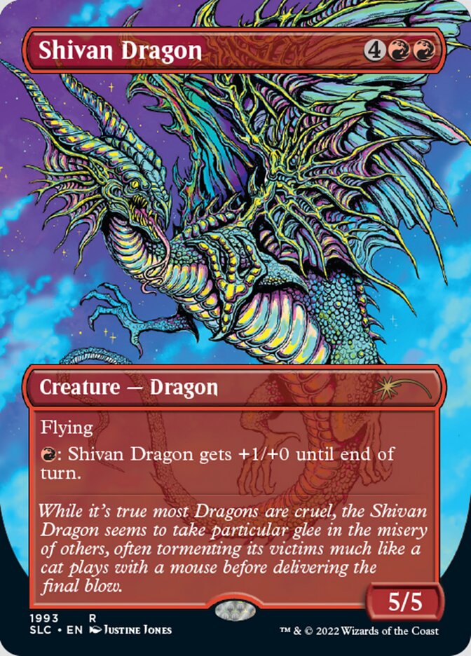 Shivan Dragon (Borderless) [Secret Lair 30th Anniversary Countdown Kit] | Deep Dive Games St. Marys