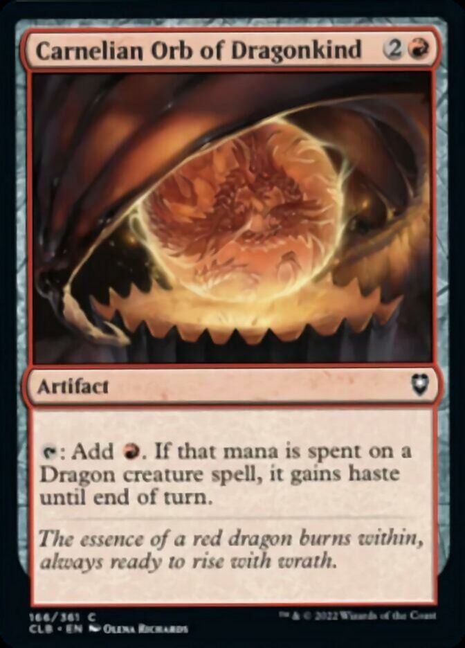 Carnelian Orb of Dragonkind [Commander Legends: Battle for Baldur's Gate] | Deep Dive Games St. Marys
