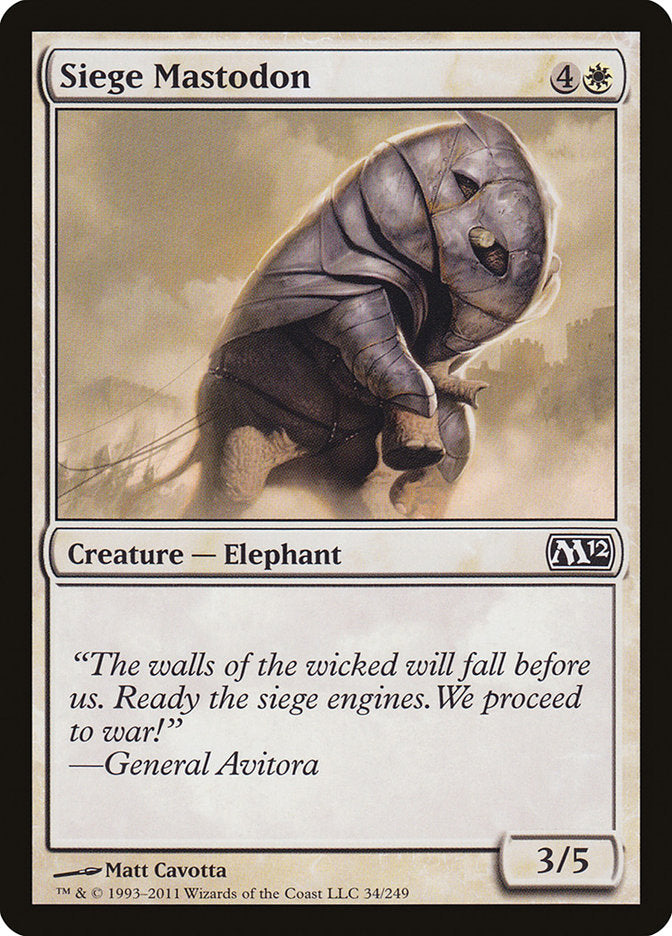 Siege Mastodon [Magic 2012] | Deep Dive Games St. Marys