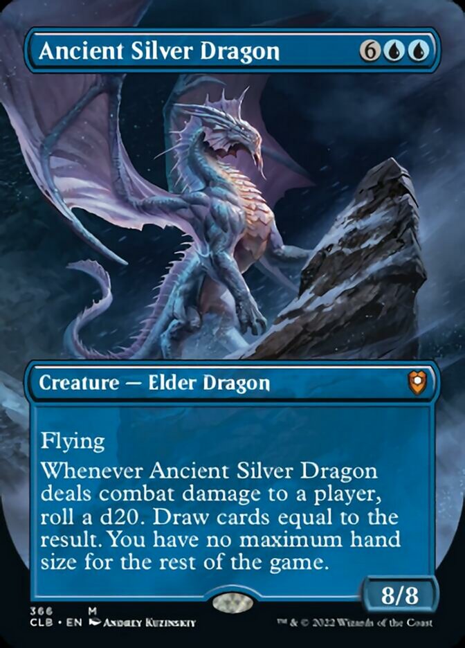 Ancient Silver Dragon (Borderless Alternate Art) [Commander Legends: Battle for Baldur's Gate] | Deep Dive Games St. Marys