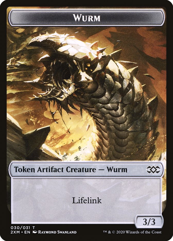 Wurm Token (030/031) [Double Masters Tokens] | Deep Dive Games St. Marys