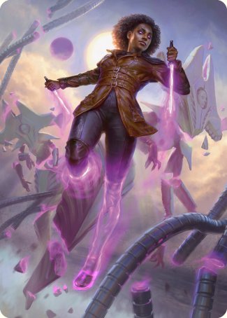Kaya, Intangible Slayer Art Card [Phyrexia: All Will Be One Art Series] | Deep Dive Games St. Marys