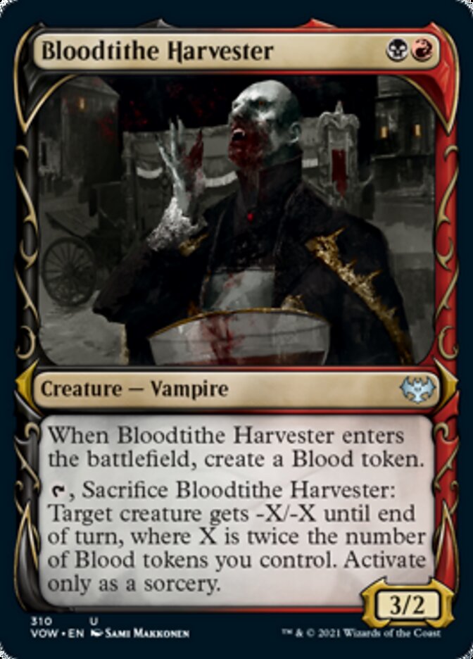 Bloodtithe Harvester (Showcase Fang Frame) [Innistrad: Crimson Vow] | Deep Dive Games St. Marys