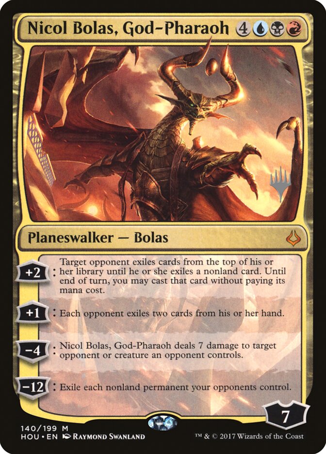 Nicol Bolas, God-Pharaoh (Promo Pack) [Hour of Devastation Promos] | Deep Dive Games St. Marys