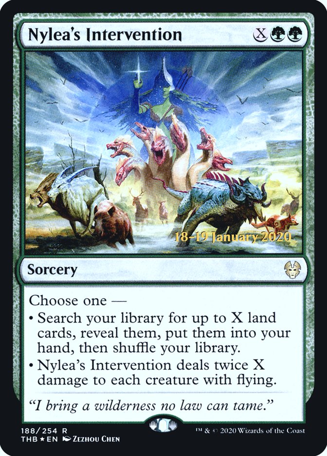 Nylea's Intervention [Theros Beyond Death Prerelease Promos] | Deep Dive Games St. Marys