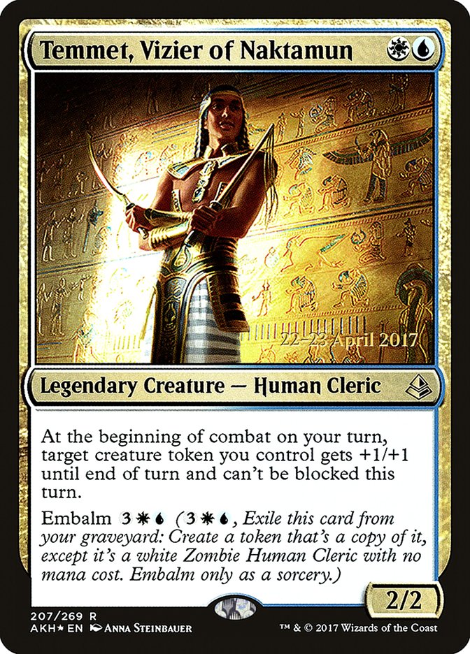 Temmet, Vizier of Naktamun [Amonkhet Prerelease Promos] | Deep Dive Games St. Marys