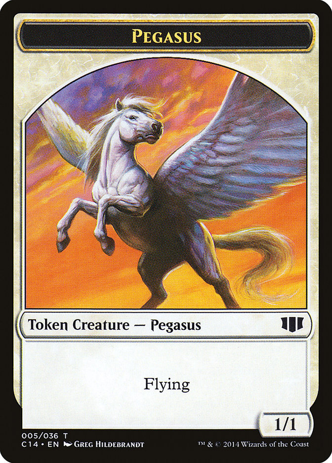 Kor Soldier // Pegasus Double-Sided Token [Commander 2014 Tokens] | Deep Dive Games St. Marys