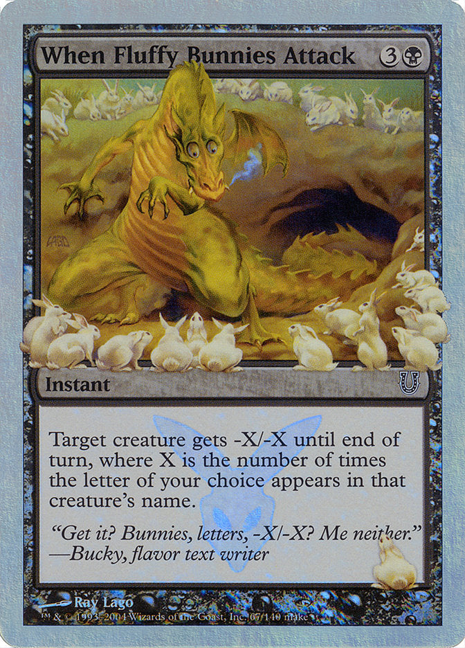 When Fluffy Bunnies Attack (Alternate Foil) [Unhinged] | Deep Dive Games St. Marys