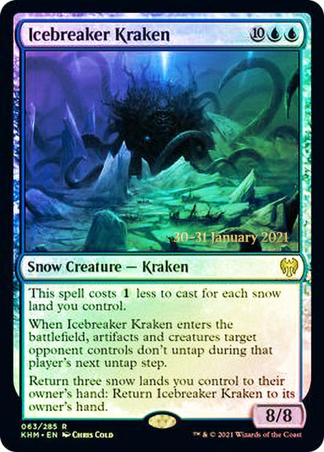 Icebreaker Kraken [Kaldheim Prerelease Promos] | Deep Dive Games St. Marys