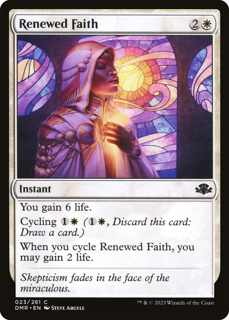 Renewed Faith [Dominaria Remastered] | Deep Dive Games St. Marys