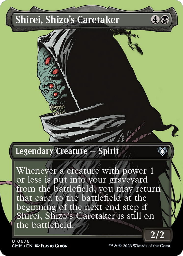 Shirei, Shizo's Caretaker (Borderless Profile) [Commander Masters] | Deep Dive Games St. Marys