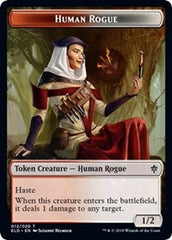 Human Rogue // Food (17) Double-Sided Token [Throne of Eldraine Tokens] | Deep Dive Games St. Marys