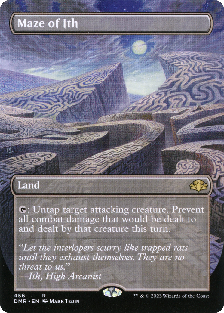 Maze of Ith (Borderless Alternate Art) [Dominaria Remastered] | Deep Dive Games St. Marys