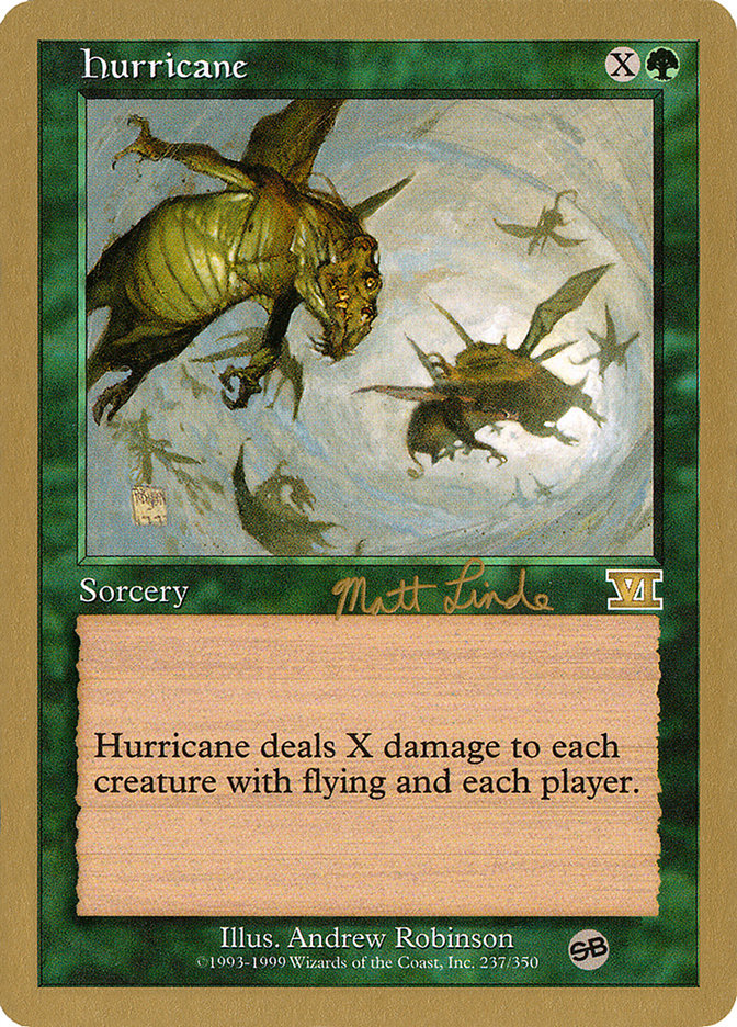 Hurricane (Matt Linde) (SB) [World Championship Decks 1999] | Deep Dive Games St. Marys