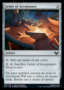 Letter of Acceptance [Strixhaven: School of Mages] | Deep Dive Games St. Marys