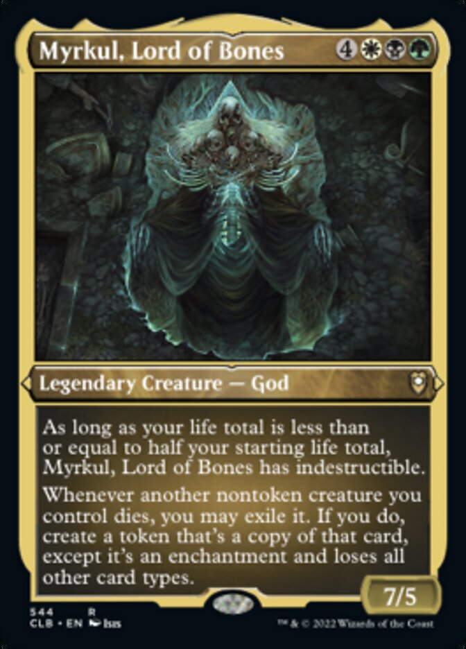 Myrkul, Lord of Bones (Foil Etched) [Commander Legends: Battle for Baldur's Gate] | Deep Dive Games St. Marys