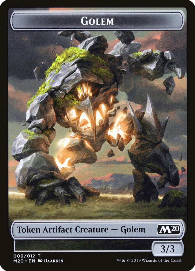 Golem Token [Core Set 2020 Tokens] | Deep Dive Games St. Marys