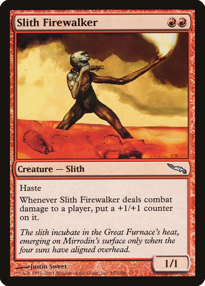 Slith Firewalker [Mirrodin] | Deep Dive Games St. Marys